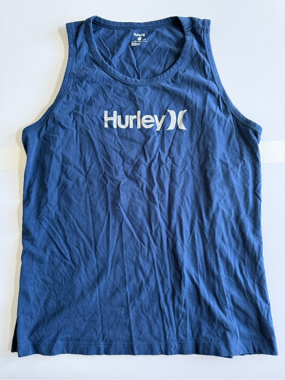 Hurley Dark Blue Logo Scoop Neck Tank
